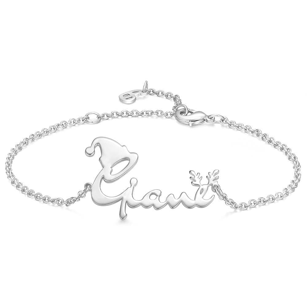 AntiqueAccesories silver Name Bracelet Unique Gift