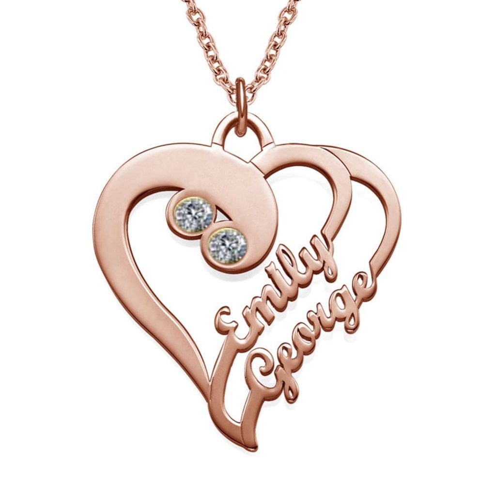 Baebie Personalized Couple Name Necklace